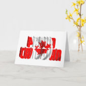 Kanada Day Proud Canadian Karte (Gelbe Blume)