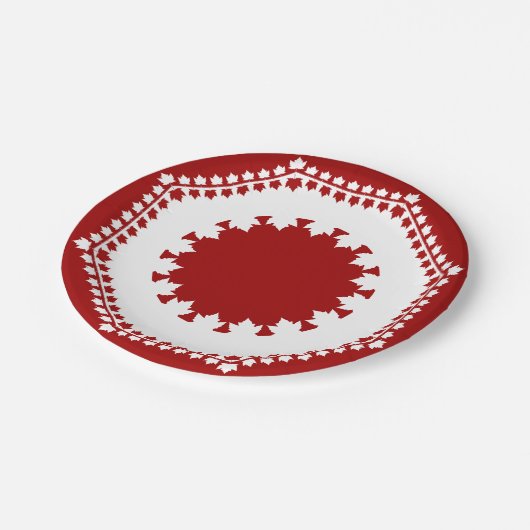 Kanada Day Teller Kanada Mapsleaf Paper Teller (Schrägansicht)