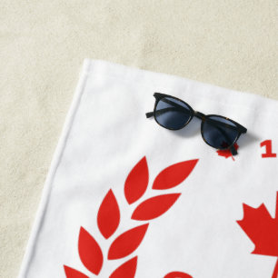 Kanada Day Wreath Beach Handtuch