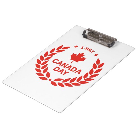 Kanada Day Wreath Clipboard Klemmbrett (Schrägansicht)