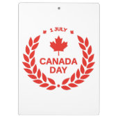 Kanada Day Wreath Clipboard Klemmbrett (Rückseite)