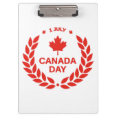 Kanada Day Wreath Clipboard Klemmbrett (Vorderseite)