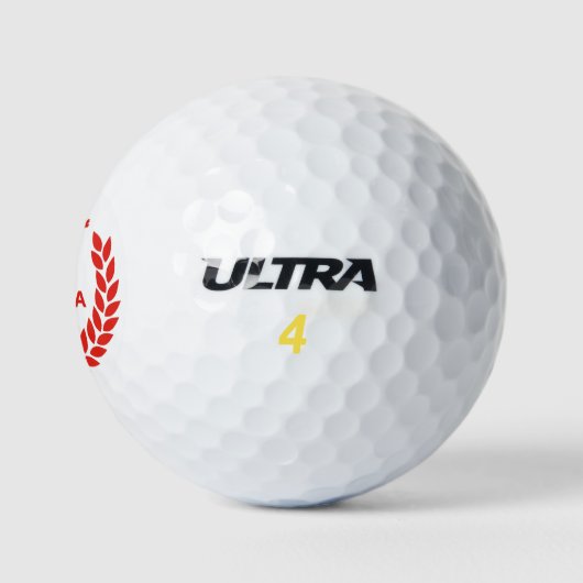Kanada Day Wreath Golf Balls Golfball (Logo)