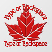 Kanada Decals Custom Happy Canada Day Cloning Fensteraufkleber (Blatt)