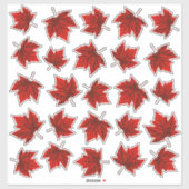 Kanada Decals Decal-Sticker für das Ahornleaf-Fens Aufkleber (Blatt)