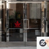 Kanada deklariert Cooles kanadisches Fensterdekor Fensteraufkleber (Büro Tür)