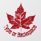 Kanada deklariert Cooles kanadisches Fensterdekor Fensteraufkleber (Blatt)