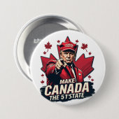 Kanada der 51. Staat Trump Kanadier Button (Vorne & Hinten)