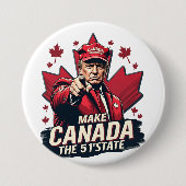 Kanada der 51. Staat Trump Kanadier Button (Vorderseite)