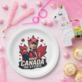 Kanada der 51. Staat Trump Kanadier Pappteller (Party)