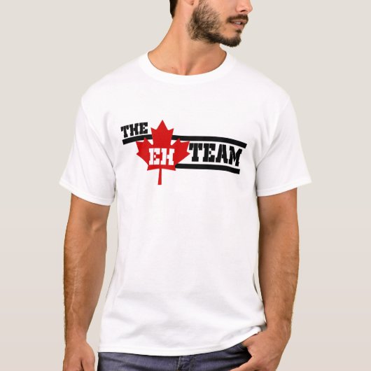 Kanada Der EH Team Maple Leaf Happy Canada Day  T-Shirt (Vorderseite)