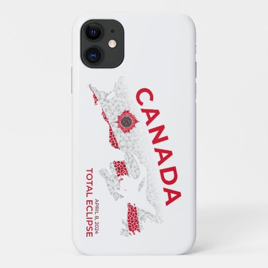Kanada Eclipse iPhone Case (Rückseite)