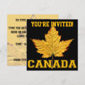 Kanada Einladungen Personalisieren von Varsity Can (Vorne/Hinten)