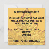 Kanada Einladungen Personalisieren von Varsity Can (Rückseite)