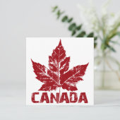 Kanada Einladungen Personalisiert Cooles Kanada Ka (Stehend Vorderseite)