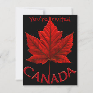 Kanada Einladungen Personalisiert Kanada Flaggenst