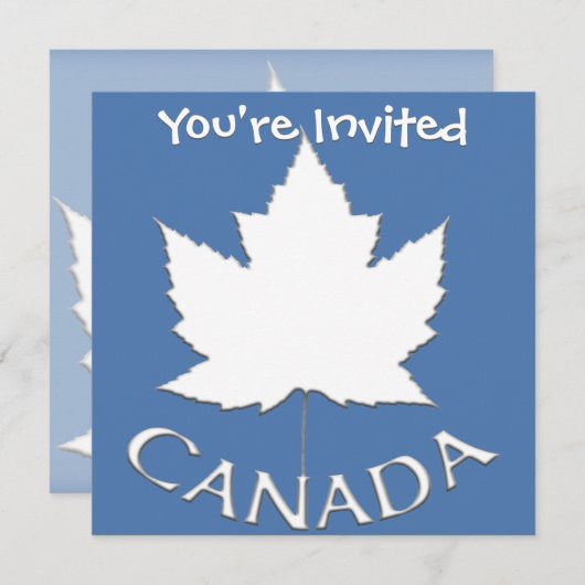 Kanada Einladungen Personalisierte RSVP-Karten für (Vorne/Hinten)