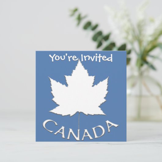 Kanada Einladungen Personalisierte RSVP-Karten für (Stehend Vorderseite)