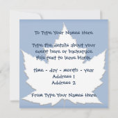 Kanada Einladungen Personalisierte RSVP-Karten für (Rückseite)