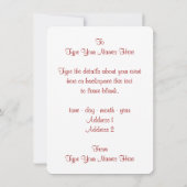 Kanada Einladungen Personalisierte RSVP-Karten für (Rückseite)