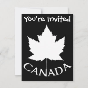 Kanada Einladungen Personalisierte RSVP-Karten für