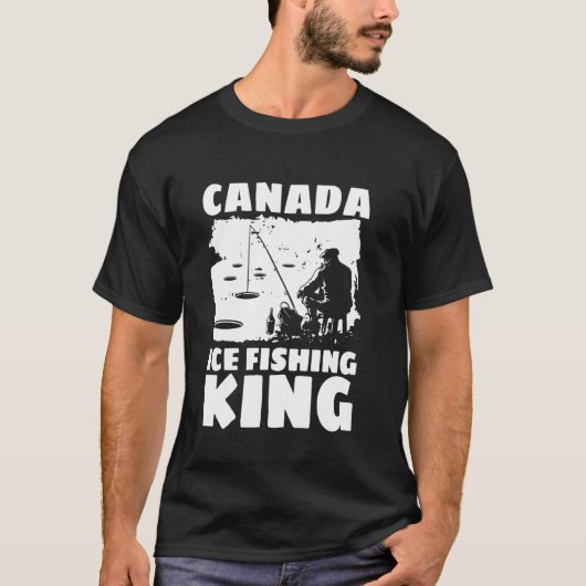 Kanada Eisfischen König T-Shirt (Vorderseite)
