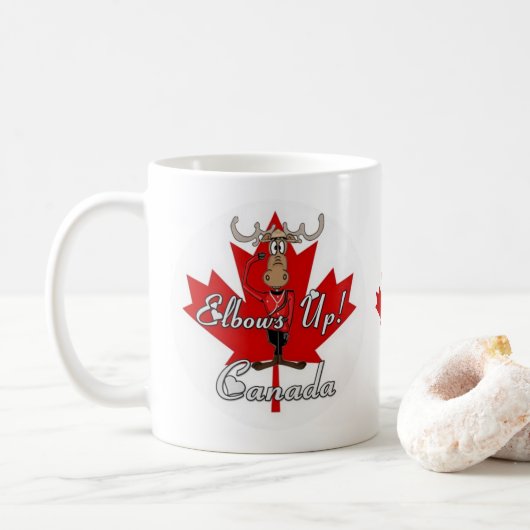 Kanada Elbows Up Kaffeetasse (Mit Donut)