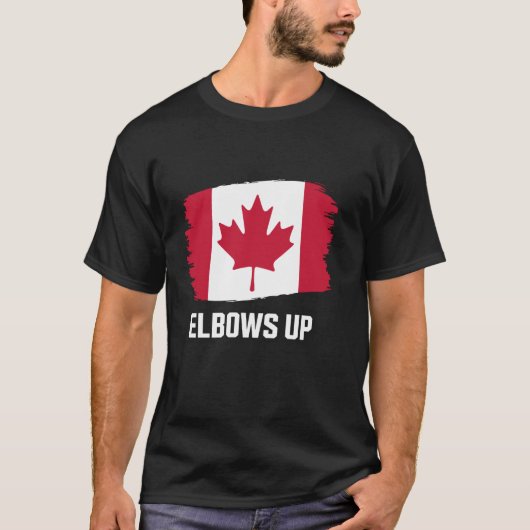 Kanada Elbows Up T-Shirt (Vorderseite)