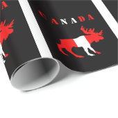 Kanada-Elch-Packpapier Geschenkpapier (Rolleneckpunkt)