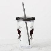 Kanada-Elch-Trommel-personalisierte Acryltrinkbecher (Links)