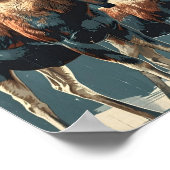 Kanada Elch Vintag Poster (Ecke)