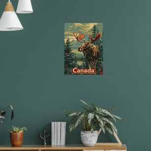 Kanada-Elch-Vintage Poster