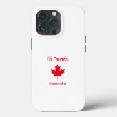 Kanada | Elegant Red Maple Leaf Case-Mate iPhone Hülle (Rückseite)
