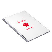 Kanada | Elegant Red Maple Leaf Notizblock (Rechte Seite)