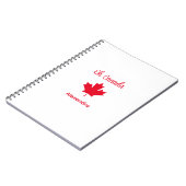 Kanada | Elegant Red Maple Leaf Notizblock (Linke Seite)