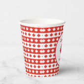 Kanada | Elegant Red Maple Leaf Pappbecher (Rechts)