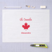 Kanada | Elegant Red Maple Leaf Seidenpapier (Handwerk)