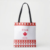 Kanada | Elegant Red Maple Leaf Tasche (Vorderseite)