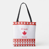 Kanada | Elegant Red Maple Leaf Tasche (Rückseite)