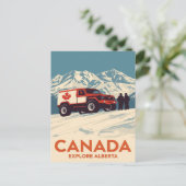 Kanada Entdecken Sie das Alberta-Gelände-Abenteuer Postkarte (Stehend Vorderseite)