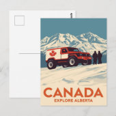 Kanada Entdecken Sie das Alberta-Gelände-Abenteuer Postkarte (Vorne/Hinten)