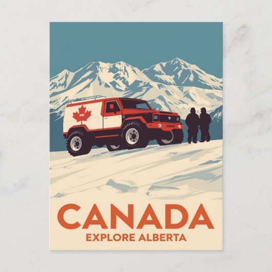 Kanada Entdecken Sie das Alberta-Gelände-Abenteuer Postkarte (Vorderseite)