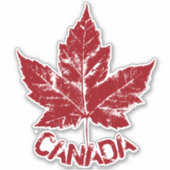 Kanada erklärt Personalisierte Retro Canada Sticke Aufkleber (Vorderseite)