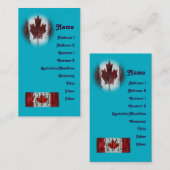 Kanada erstellt Ihre eigenen Visitenkarte (Vorne/Hinten)