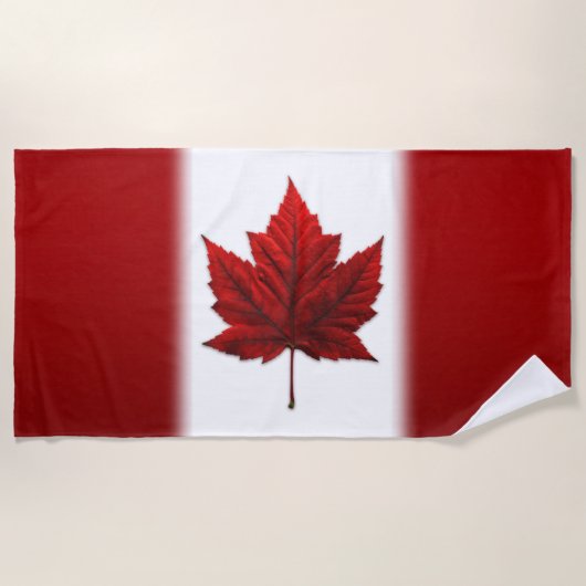Kanada Fahne Handtuch Canadian Maple Leaf Beach Ha (Vorderseite)