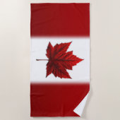 Kanada Fahne Handtuch Canadian Maple Leaf Beach Ha (Vorderseite)