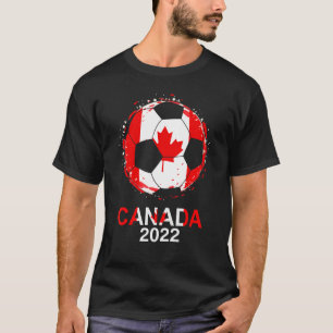 Kanada Flag 2022 Unterstützer Canadian Soccer Team T-Shirt
