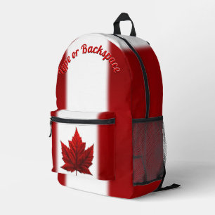 Kanada Flag Backpacks Custom Canada Mapsleaf Bag Bedruckter Rucksack