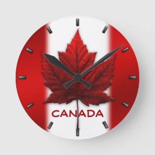 Kanada Flag Clock Kanada Souvenir Wall Clocks Gesc Runde Wanduhr