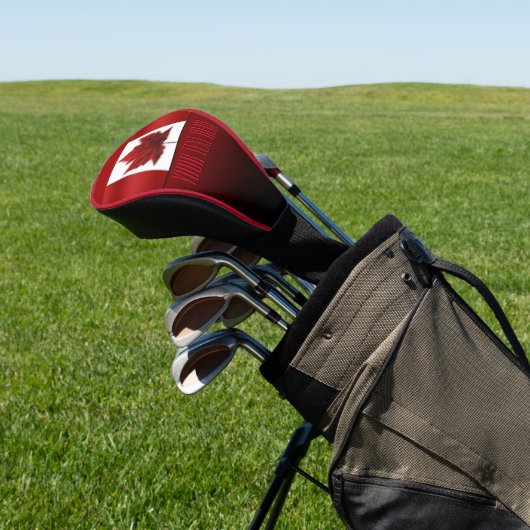 Kanada Flag Golf Custom Canada Driver Cover Golf Headcover (In SItu)